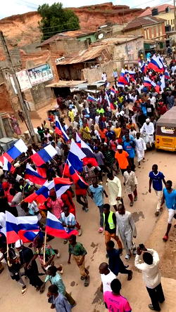 Protests: Metaphor of Russian flag
