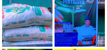 Ondo Senator, lpinsagba, distributes 6,000 bags of fertilisers to constituents