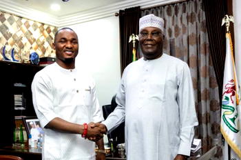 Atiku hosts PLG chairman, Prince Omoha Nduka