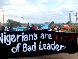 ‘End hunger, reverse fuel subsidy removal’ – Protesters beat Police siege, converge on Abuja on Day 10