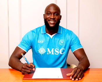 Napoli unveil Lukaku as new signing