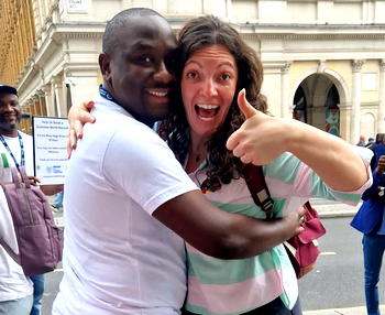 Oluwatosin Oluyoye attempts 30-day hug marathon
