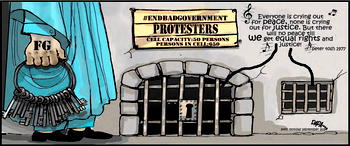 Cartoon: 'Sir, you'll build more prisons o'