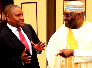 Refinery: Atiku hails Dangote’s tenacity, ‘can do’ spirit