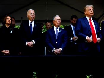 Photos: Harris,Trump attend 9/11 memorial after brutal debate