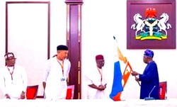 Tinubu receives Okpebholo, APC governors at the Villa