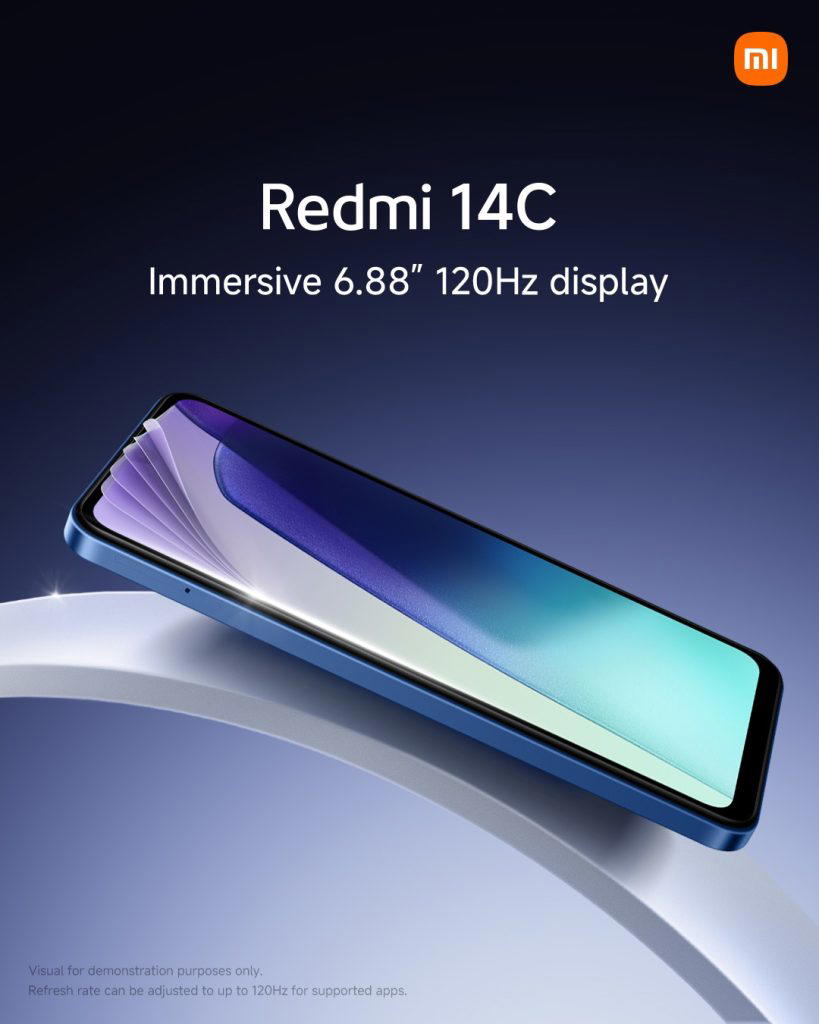 Redmi 14C Where Stylish Design Meets Expansive Display