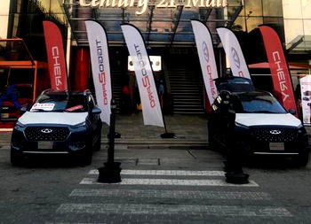 Carloha, Chery raise auto solution, offer discount on Tiggo 2 at Mega Plaza display