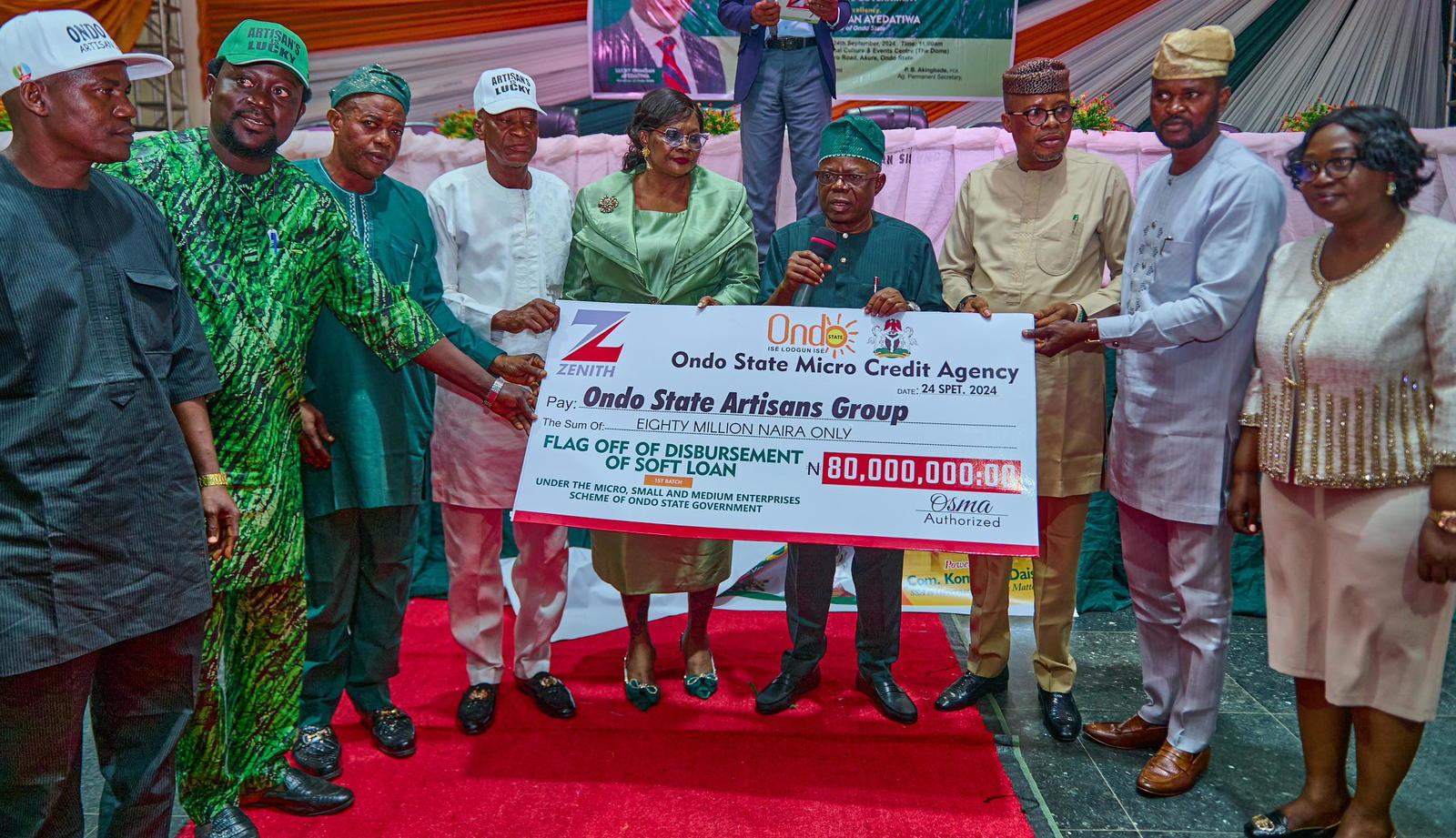 Aiyedatiwa disburses N220m soft loan to artisans groups, MSMEs