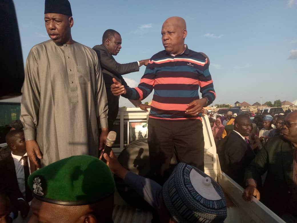 Borno: VP Shettima, Zulum sympathise with flood victims