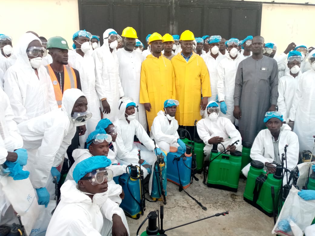 Borno flood: Lawmakers lead 150 youth volunteers to disinfect Jere