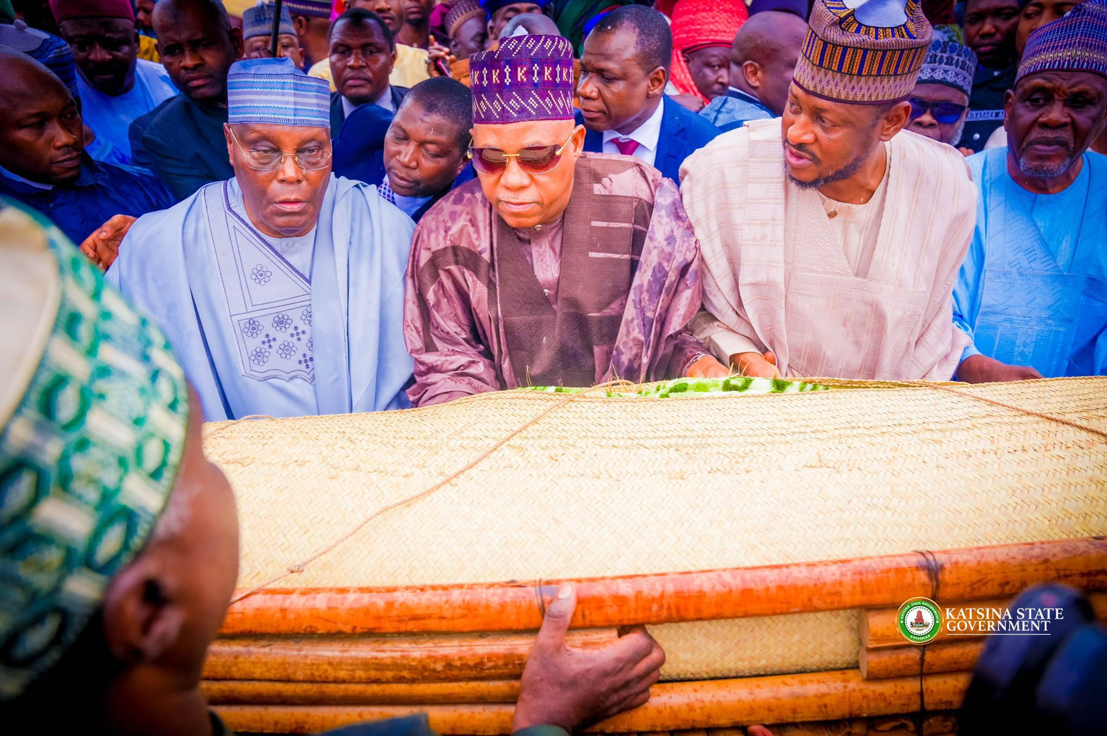 Photos: Shettima, Atiku, Obi, others attend Yar Adua’s mother’s burial
