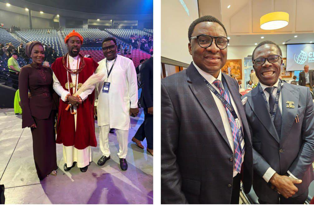 Nnamdi Unachukwu, Prof Osinbajo, Olu of Warri, Cosmos Maduka attend Liberty University Business Summit