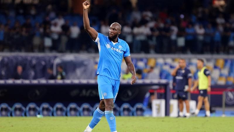 Lukaku to miss start of Napoli’s title defence with ‘serious’ thigh injury