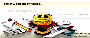 Cartoon: No National Cake bakers in politics