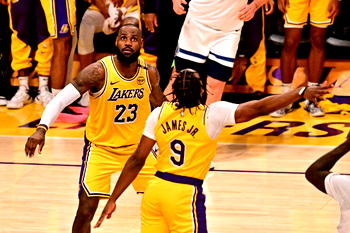 LeBron, Bronny James make NBA history with father-son appearance