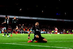 Salah strikes late as Liverpool snatch draw at title rivals Arsenal