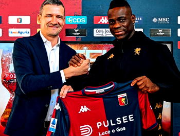 Serie A strugglers Genoa sign Mario Balotelli