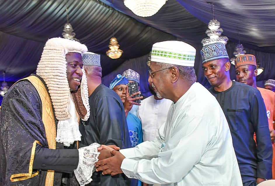 Former NSA Dasuki attends reception for 38-year-old SAN Yunus Abdulsalam