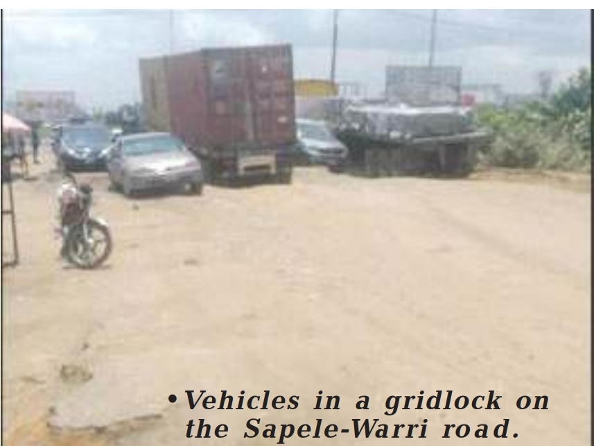 Dilapidated Sapele-Warri Road: Again, trapped motorists, travellers cry out 