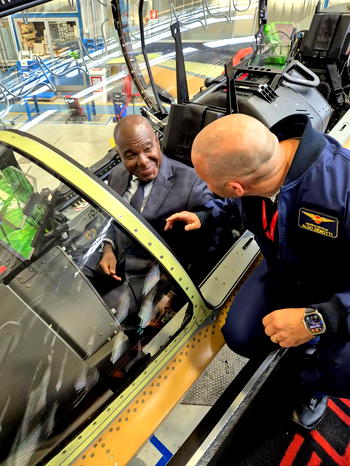 NAF chief finalizes acquisition of M-346 fighter jets and AW109 helicopters in Italy
