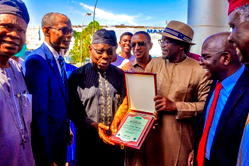 African farmers confer ‘Honorary President’ on Obasanjo