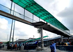 Pedestrian bridge collapses in Lagos