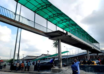 Pedestrian bridge collapses in Lagos