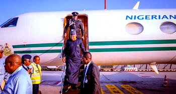 Shettima returns to Abuja after trips to Guinea-Conakry, Switzerland