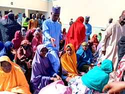 Again, Borno Lawmaker, Satomi unveils distribution of assorted bags of wheat to 5,600 flood victims