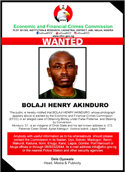Oil magnate, Akinduro, sues EFCC for unlawfully declaring him wanted