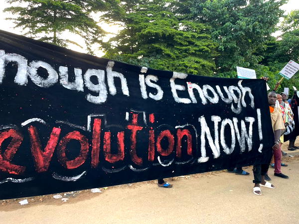 Photos: October 1 protests begin in Abuja, Lagos