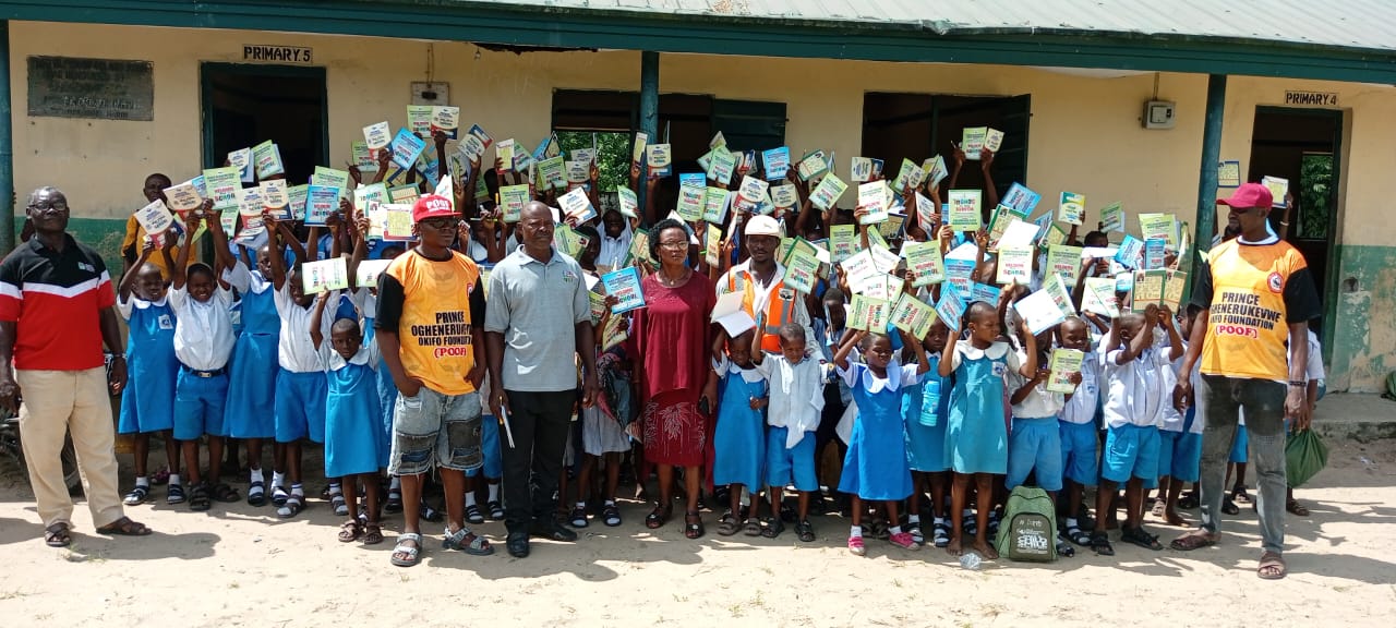 Foundation presents educational materials to Delta public schools