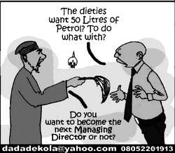Cartoon: Renewed Hope gods now need petrol