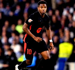 Barca’s Ansu Fati sidelined with hamstring injury