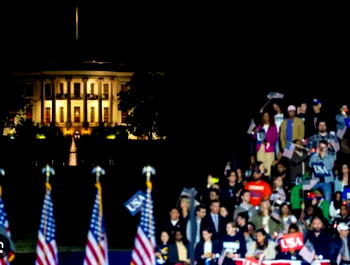 Mood darkens at Democratic parties as Trump gains key states