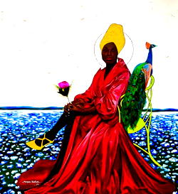 Odetomi’s portrait art of sparkling colours