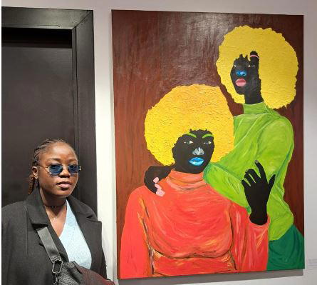 Paris-based Nigerian artist, Igbinovia Omon Sophia, is participating in the ongoing Physical and Digital Open Exhibition by the Holy Art Gallery in Paris