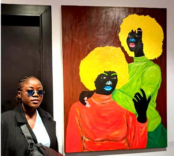 Nigerian artist Omon Sophia exhibits in Paris’ Holy Art Gallery