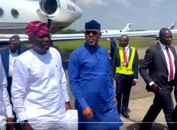 Video: Sanwo-Olu, Abiodun, Uzodimma arrive in Edo for Okpebholo’s inauguration