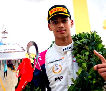 17-yr-old Ugochukwu, son of Nigerian model Oluchi Onweagba, wins Macau Grand Prix