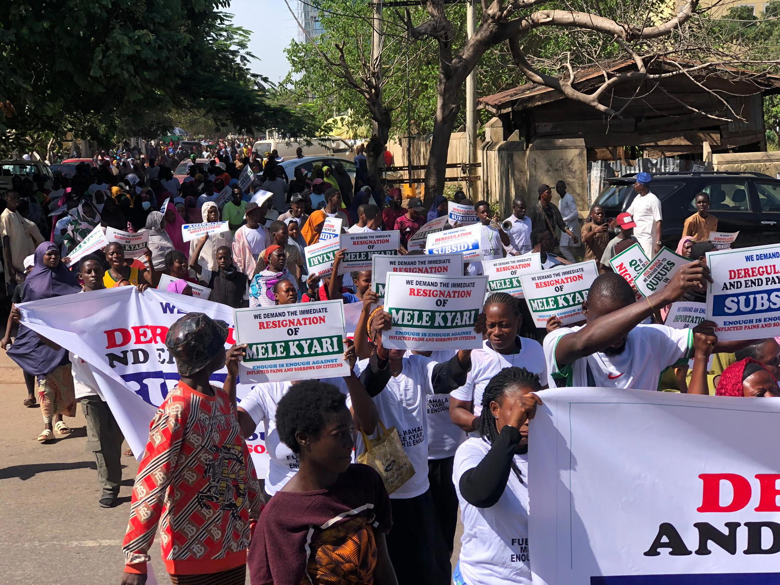 Hardship: Protest in Abuja over fuel crisis, inflation