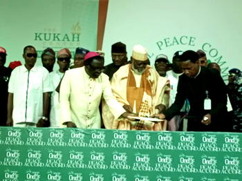 Ondo Election: 17 parties, candidates sign peace accord for credible, peaceful polls