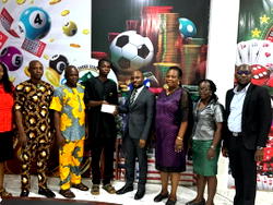 Enugu gaming commission presents cash prize to winner of Logo competition