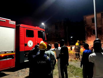 Fire guts abandoned two-Storey building in Lagos