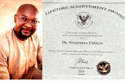 Diaspora group lauds Nigerian over life-time achievement award by President, Biden