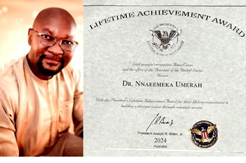 Diaspora group lauds Nigerian over life-time achievement award by President, Biden