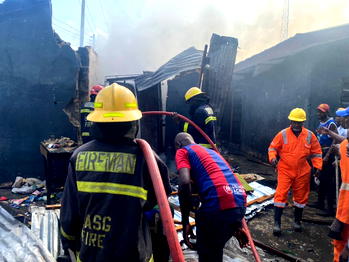 Fire guts popular Alayabiagba Market in Lagos