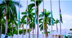 Lagbaja: Flags at half-mast; First Lady visits widow