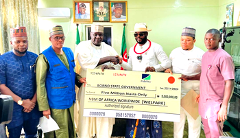 NBM donates relief materials, cash to support Borno flood victims